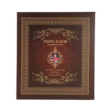 Imagem de Álbum de Fotos de 4 e 6 Polegadas Contém 500 Fotos de Alta Capacidade Perfeito para Decoração de Casa Verde Profundo Vermelho Profundo 34,5 Cm X 31 Cm X 6 Cm (