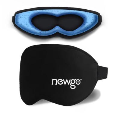 Imagem de Máscara de olhos em gel refrescante NEWGO 3D Soft Cold Eye Mask preta