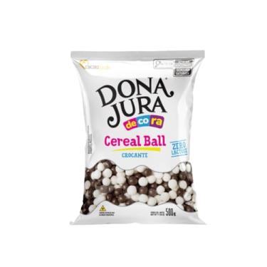 Imagem de Confeito Big Cereal Crocante Chocolate e Chocolate Branco 500g- Dona Jura