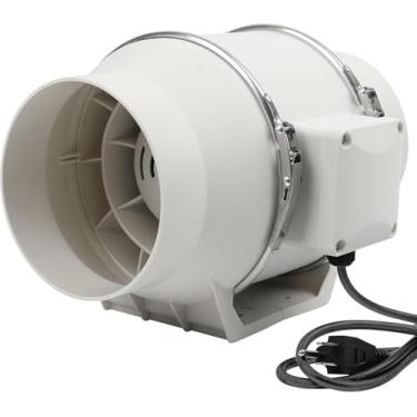 Imagem de Exaustor, 110V 2600R/Min Exaustão Axial, Exaustor Axial Industrial Potentes e Silenciosos, Saída de Ar com Tamanho de 9,5 CM, Potência de 35W 110V, Ventilador