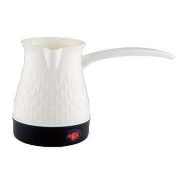 Imagem de Bothyi Cafeteira turca com chaleira de água 600W portátil 500ml com alça Cafeteira turca para escritório ao ar livre Casa Cappuccino Latte