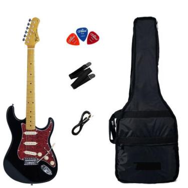 Imagem de Guitarra Tagima TG-530 Woodstock Series Preto + Capa Luxo + Correia + 