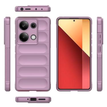 Imagem de Capa compatível com Xiaomi Poco M6 Pro 4G, compatível com Xiaomi Redmi Note 14S 4G / Note 13 Pro 4G 23117RA68G TPU capa protetora de silicone macio roxo