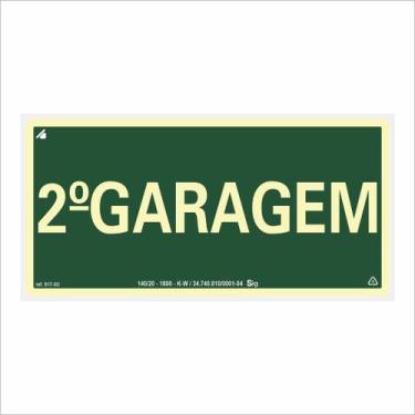Imagem de Placa de Sinalização Pavimento Segunda Garagem - Sig Sinalizações