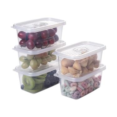 Imagem de Plasútil Pop - Conjunto de Potes Retangulares com 5 Unidades, 380 ml cada