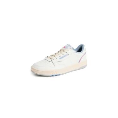 Imagem de Reebok Tênis Phase Court Feminino, Giz/azul vintage/rosa laser, 10.5