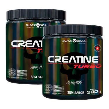 Imagem de Kit 2 und Creatina Turbo Sem Sabor Black Skull 300g