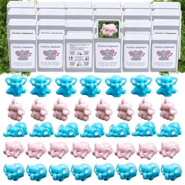 Imagem de 20 Set Positive Elephant Gifts Bulk Employee Appreciation Gifts Box Breathing Gift Bulk for Coworker Team Back to School Desk Pets Thank You Teacher Student Elephant Ornaments with Cheer up Card Box