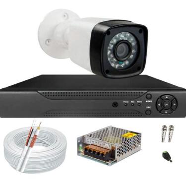 Imagem de Kit Cftv 1 Câmeras Segurança 2mp 1080p 20m Dvr Full Hd 4 Ch - Citrox