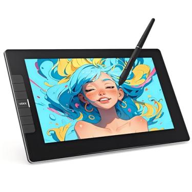 Imagem de VEIKK Mesa digitalizadora Monitor laminado completo VK1200V2 de 11,6 polegadas, tablet de desenho de tela IPS HD com luva de arte e caneta, compatível com PC/Mac/Chromebook para ensinar anime
