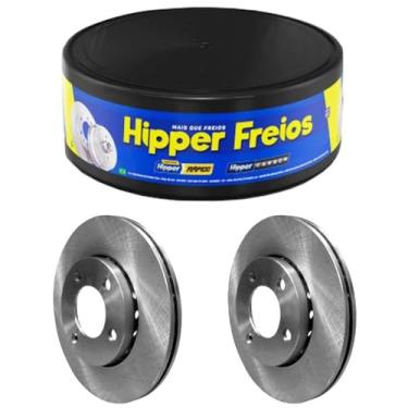 Imagem de Par Disco Freio Compatível com Chevrolet Montana 2012 13 14 15 16 17 18 Ventilado