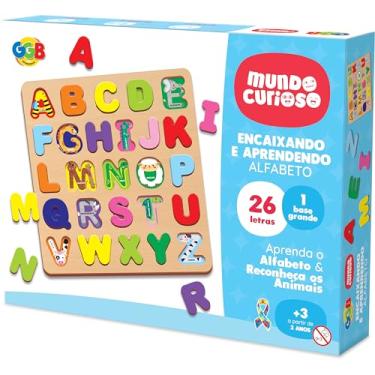 Imagem de GGB Plast Brinquedo Educativo Encaixando e Aprendendo Alfabeto