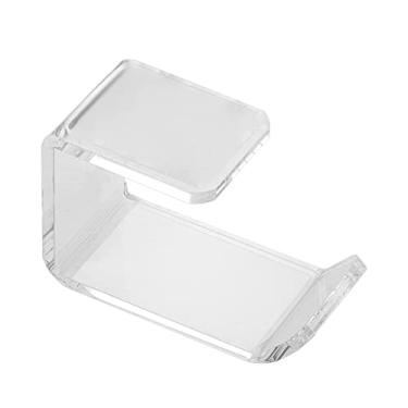 Imagem de Suporte para fone de ouvido Suporte para fone de ouvido sob a mesa Gancho para para Ganchos para montagem na parede para jogos PC DJ Headset, acrílico (transparente claro)