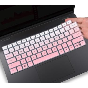 Imagem de Capa de teclado para 2025 Dell Pro 14 Plus PB14250 / PB14255 35.6 cm, protetor Dell Pro 14 PC14250, película protetora Dell Pro Max 14 MC14250 (não serve para Dell Pro 14 Premium MA14250), rosa ombré