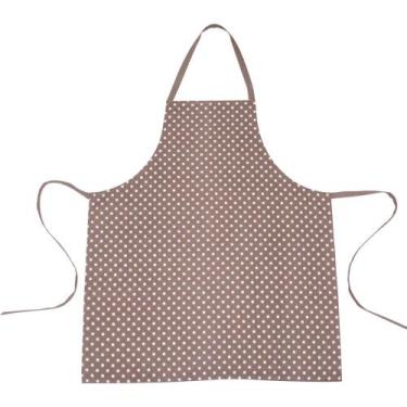 Imagem de Avental de Cozinha Vizapi 70X80Cm Poa Bege Branco, Unissex, POA BEGE E