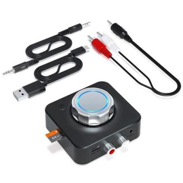 Imagem de Receptor de áudio Bluetooth sem fio 5.0 RCA 3,5 mm preto - Lightbek Of