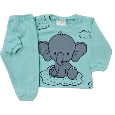 Imagem de Conjunto Roupa Bebê Menino de frio meia estação - Sem Marca, Verde, M