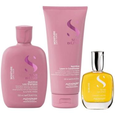 Imagem de Kit Alfaparf Semi Di Lino Moisture - Shampoo 250ml + Leave in Condicio