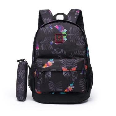 Imagem de Mochila Hang Loose Estojo Executivo Escolar Trabalho Feminino 19 Litros-Masculino