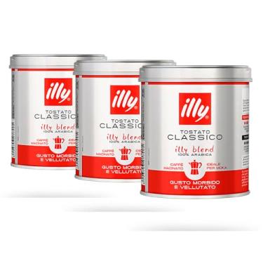 Imagem de Café Moído Illy Classico Filtrado Kit 3 Latas de 125g