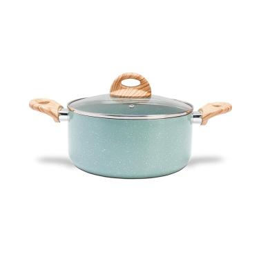 Imagem de Caçarola Brinox Botânica Ceramic Life 22cm 3,5L Indução Verde