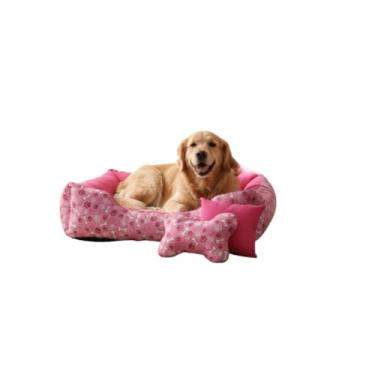 Imagem de Cama Para CãEs, Macia E Aconchegante, Quente E Convidativa(DOG ROSA COM PINK)