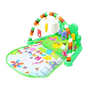 Imagem de Tapete Infantil de Tecido com Acessórios Tapetinho Ginásio Atividades Bebê (Verde)