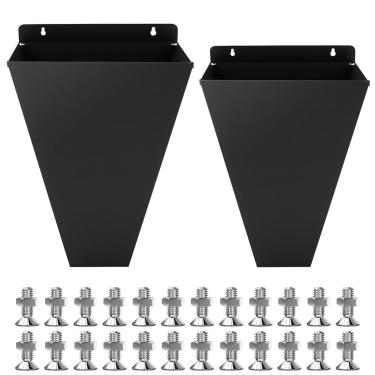 Imagem de X-Kingsun 2 peças de cones de frango de restrição de aves, cone preto grande e médio para frangos de corte, torrefadores, perus, galinhas, até 3,6 a 5,4 kg