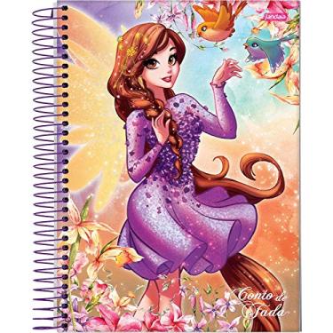 Imagem de Caderno de 20 Matérias, Jandaia 08148, Multicor, Pacote com 2 Unidades