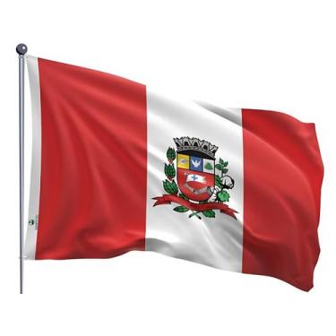 Imagem de Bandeira do Município de Marília Uma Face Estampada 90x128cm - Qualida