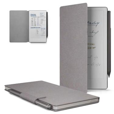 Imagem de Capa para tablet KONXISA Remarkable Paper Pro Move 2025 de 7,3 polegadas, com material de poliuretano premium, antiarranhões, à prova de choque e proteção total, capas protetoras leves, cinza