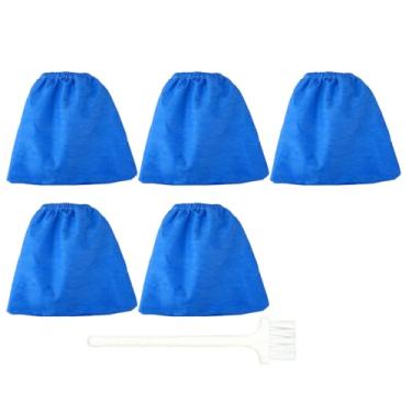 Imagem de 5 pacotes de filtros de pano VRC5 para aspiradores molhados/secos Vacmaster de 1,5 a 3,2 galões e aspiradores úmidos/secos de 4 a 16 galões, substitua um filtro de vácuo adequado para armazenamento de