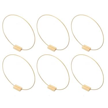 Imagem de Phefop Peça Central de Argola Floral, Luxuosas Decorações de Metal Dourado e Madeira para Casamentos e Eventos, Anéis de 30 Cm para Projetos de macramê e Artesanato