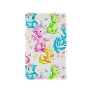 Imagem de SEHANY Capa de placa de parede com interruptor de luz engraçada de dinossauro, tamanho padrão e à prova de calor, placas decorativas para decoração de escritório doméstico (11,5 cm x 7 cm)