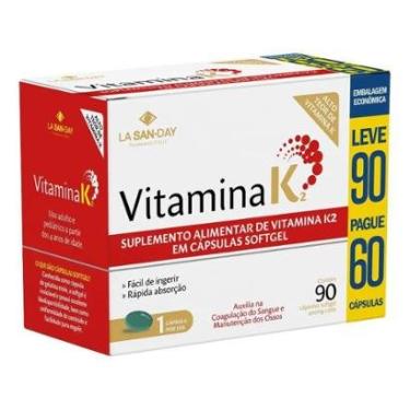 Imagem de Vitamina K2 90 Cápsulas La San Day-Unissex