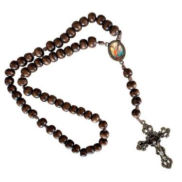 Imagem de 12 Terços de Madeira São Miguel - Mod.2 - SJO Artigos Religiosos, Marr
