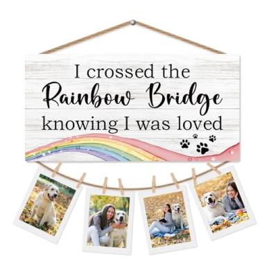 Imagem de CGBHW Porta-retrato para parede, decoração de parede, presente de simpatia de luto, para perda de cachorro, gato, animal de estimação, decoração de parede