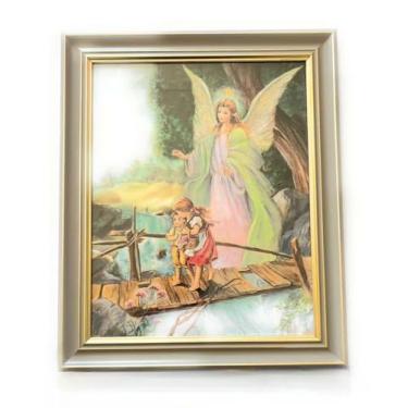Imagem de San Francis Imports Jesus Cristo Anjo da Guarda/Cristão 29 X 25 Cromo NB Itália