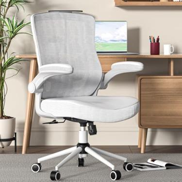 Imagem de CYKOV Cadeira de escritório, cadeira de mesa com encosto alto, altura ajustável e design ergonômico, cadeira de computador para escritório em casa, suporte lombar executivo, acolchoado com apoio de