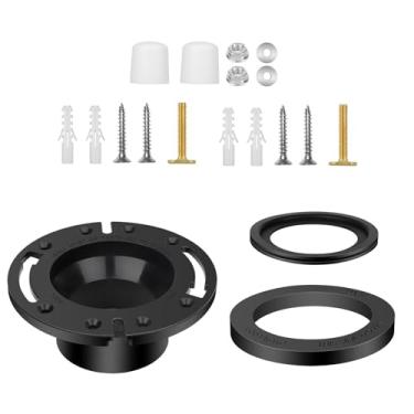 Imagem de NATEFEMIN Kit de vedação de vaso sanitário de carro RV de substituição (flange e esfera de descarga e junta de base) para Dometic 300, 310, 320 Series RV