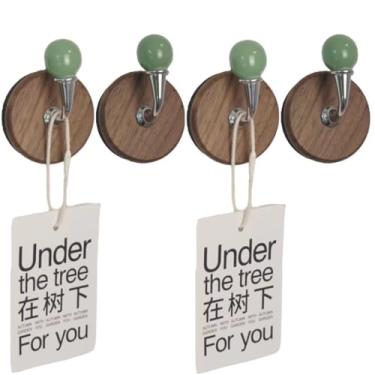 Imagem de 4 ganchos magnéticos coloridos, ganchos magnéticos resistentes, ganchos magnéticos fortes de neodímio, cabide magnético para geladeira, porta de metal, armário para pendurar toalha, casaco, bolsa