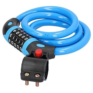 Imagem de KIMISS Bloqueio de Senha de Bicicleta Bloqueio de Combinação de Código de 5 Dígitos para Segurança de Bicicleta – de Anel Anti-roubo Com Enrolamento Automático (#1)