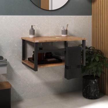 Imagem de Gabinete para Banheiro Atenas 60cm Suspenso - Fabribam, Antiqua