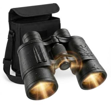 Imagem de Binóculo Profissional HD, 20x50, Alcance 1000m, com Bússola, Emborrachado