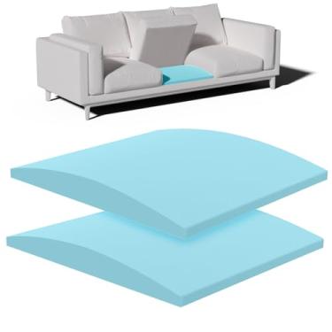 Imagem de Foamagic Suportes de almofada de sofá para almofadas flácidas - Sofá e sofás de assento de sofá e sofás, suporte de sofá 50 x 50 para embaixo das almofadas, pacote com 2, azul
