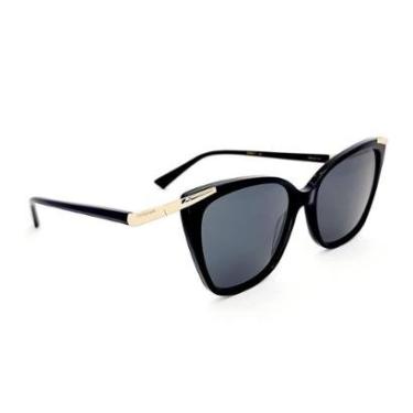 Imagem de Óculos Solar Ana Hickmann Ah90017 A01  Brilho Lente Cinza-Feminino