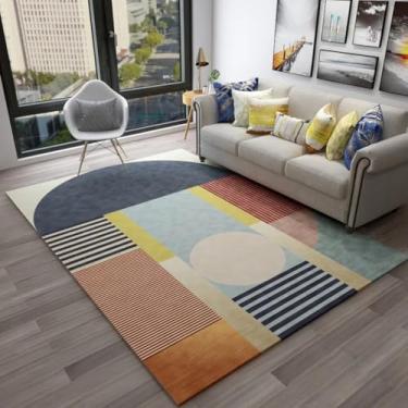 Imagem de Tapete de veludo com estampa de cristal vivo para sala de estar, tapete de decoração para casa (120x160 cm/11)