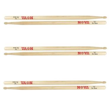Imagem de Kit 3 Pares Baquetas Nova 5A Mad Vic Firth Cod6092