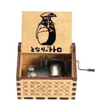 Imagem de Caixa De Música De Madeira Totoro, Brinquedo Musical De Luxo Com Luz, 