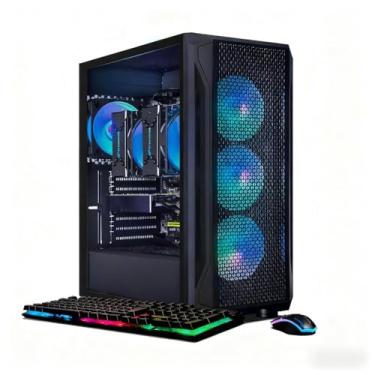 Imagem de STGAubron PC Desktop para jogos de CPU dupla, Intel i7 Xeon E5 duplo até 3,7G, Radeon RX 580 8G, 16GB DDR4, 1TB SSD, 600M WiFi, BT 5.0, RGB Fan x4, Windows 11 Home